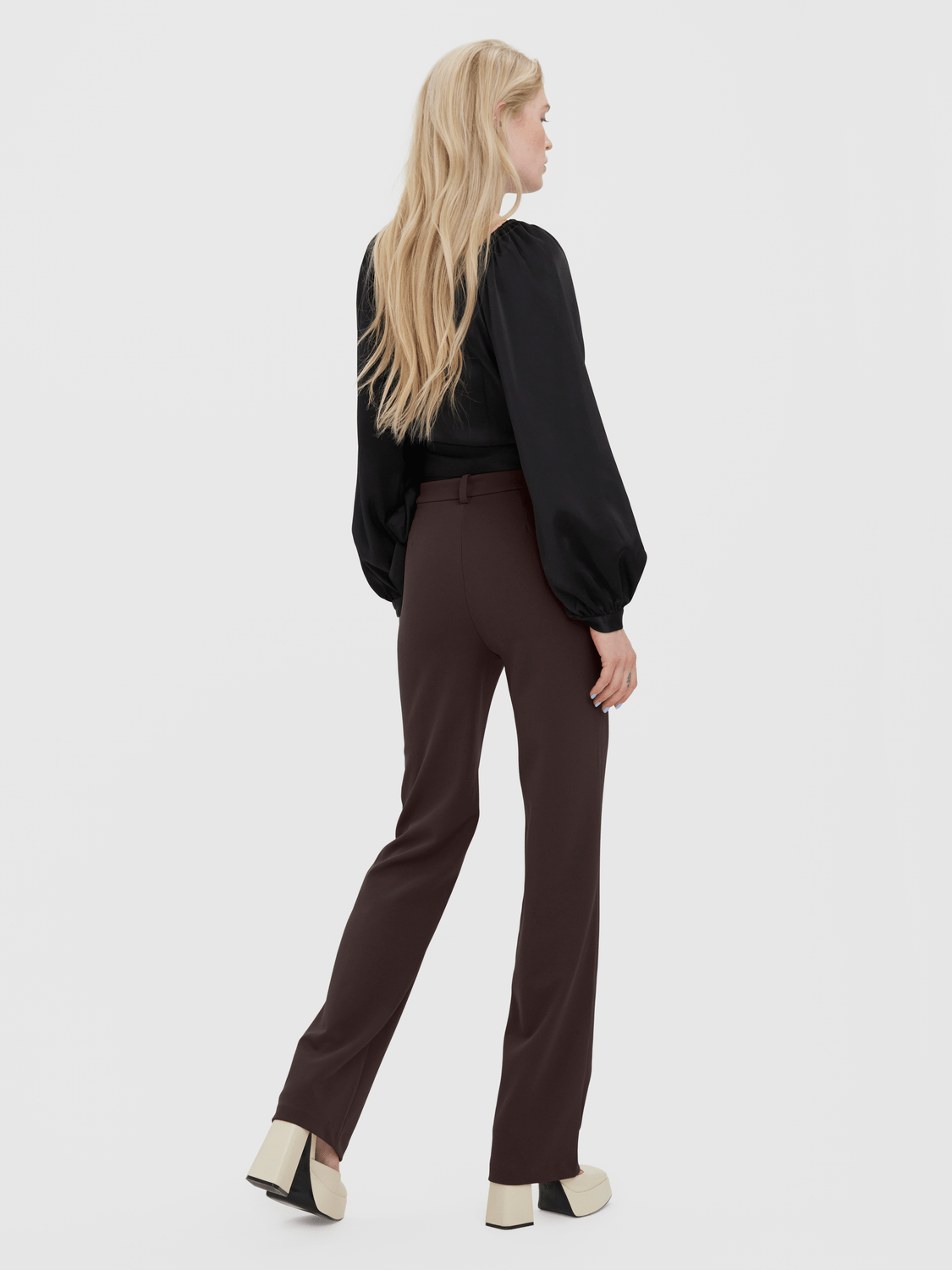VMZAMIRA Trousers - Chocolate Torte - VERO MODA & VILA Bergvik